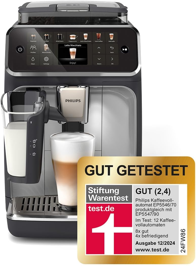 Philips EP5547/90 Serie 5500 LatteGo – Kaffeevollautomat 19 Getränke